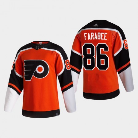 Herren Eishockey Philadelphia Flyers Trikot Joel Farabee 86 2020-21 Reverse Retro Authentic